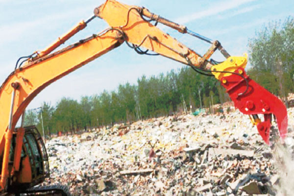 液压粉碎钳工作效率高的原因 液压粉碎钳工作效率高的原因